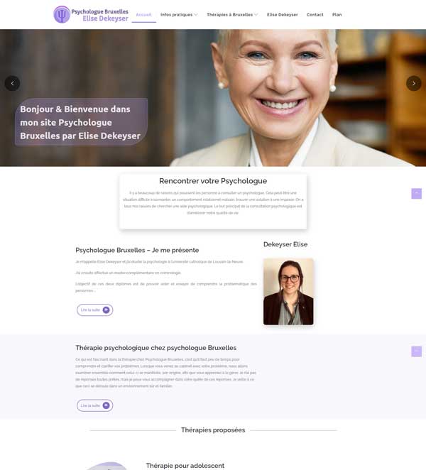 Exemples de sites web professionnels réalisés - ConsultPlus - psychologue-bruxelles