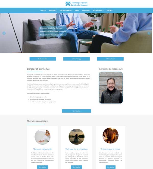 Exemples de sites web professionnels réalisés - ConsultPlus - psychologue-hoeilaart